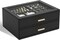 ewelry Box with Clear Lid Functional Leather Jewelry Storage Organizer Case 2 Drawers for Women Girls Necklace Ring Bracelet Earring